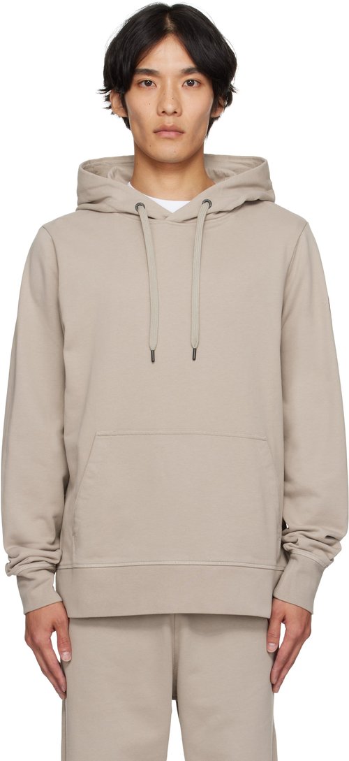 Canada Goose Gray Sleeve Logo Hoodie - Limestone - Cal - 7403M9432
