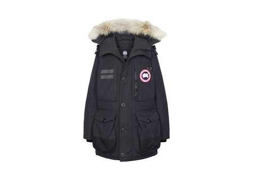 Canada Goose Macculloch Fur Parka Jacket - Navy Blue - 9512M
