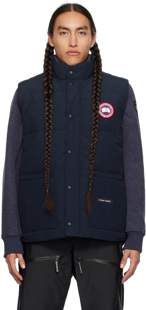 Canada Goose Navy Freestyle Down Vest - Atlantic Navy - 4154M