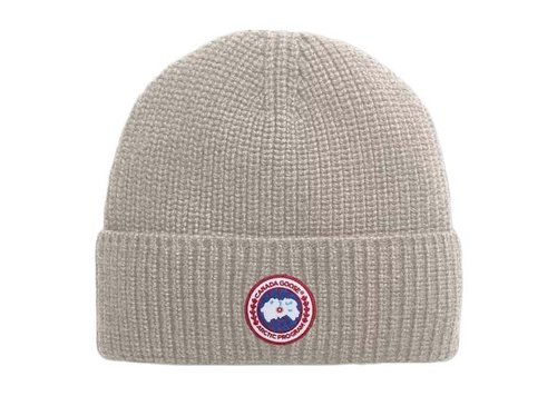 Canada Goose Rib Toque Beanie - Tan Heather - 5026M