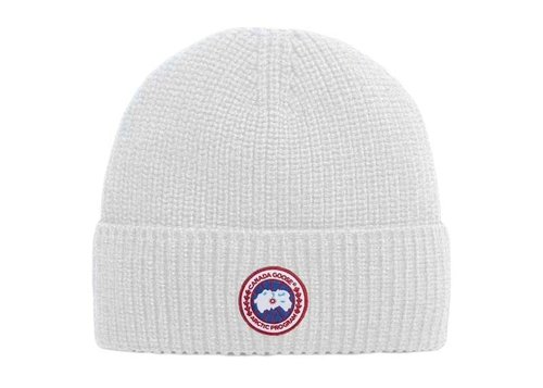 Canada Goose Rib Toque Beanie - White - 5026M