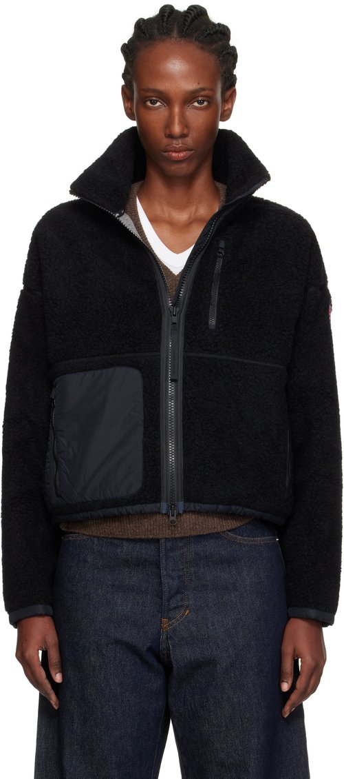 Canada Goose Simcoe Zip Up Fleece Sweater - Black - 1101W9061