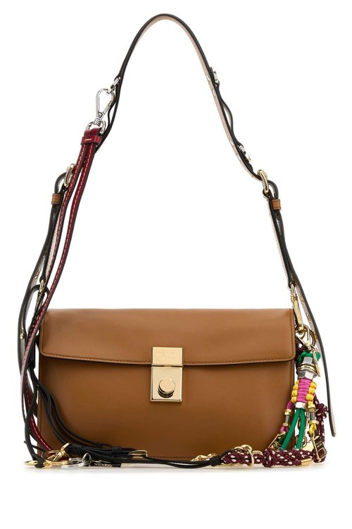 Caramel Leather Small Prada Soft Sound Shoulder Bag - Caramel0N - 1BD379VOO62C6A_F02Z8