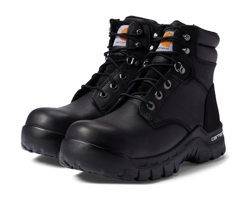 Carhartt 6 Rugged Flex Comp Toe Work Boots Work Boots - Black Oil Tanned Leather - FF5361-W