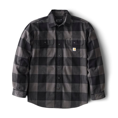 Carhartt HW Loose Plaid Flannel -Mens - Gravel - 107013-GVL