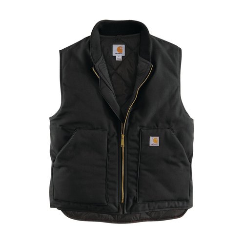 Carhartt Insulated Vest wRib Collar -Mens - Black - 106676-BLK