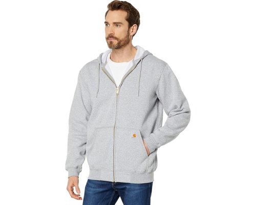 Carhartt MW Hooded Zip Front Sweatshirt Sweatshirt - Heather Gray - K122-HGY