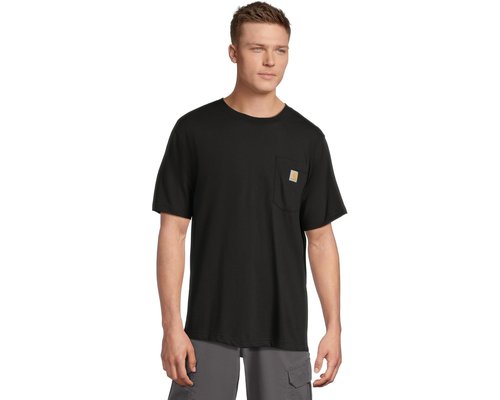 Carhartt Relaxed Fit Lightweight Short-Sleeve Pocket C Graphic T-Shirt Clothing - Black - 106760-N04