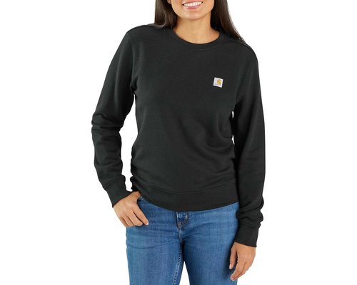 Carhartt Relaxed Fit Midweight French Terry Crew Neck Sweatshirt Clothing - Black - 106179-N04