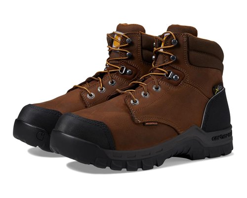 Carhartt Rugged Flex Waterproof Internal Met Guard Comp Toe 6 Work Boot Boots - Brown Oil Tanned Leather - CMF6720-203