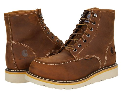 Carhartt Wedge 6 Waterproof Soft Toe - Dark Bison Oil Tanned - FW6025
