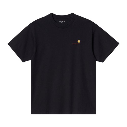 Carhartt WIP American Script Short-Sleeve T-Shirt - I029956 BLAC