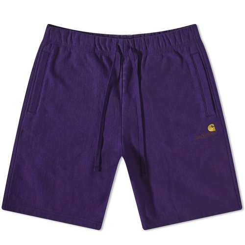 Carhartt WIP American Script Sweat Shorts - Cassis - I031685_1N8_XX