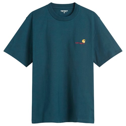 Carhartt WIP American Script T-Shirt - Deep Lagoon - I029956_0AU_XX