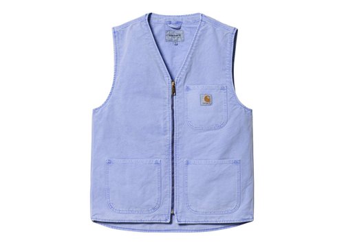 Carhartt WIP Arbor Dearborn Canvas 12oz Vest - Icy Water - I030438_0NW_FH