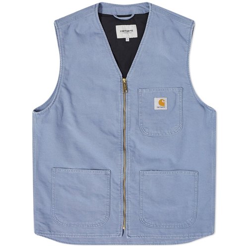 Carhartt WIP Arbor Vest Canvas, 12 oz 'Dearborn' - I031521_1CQ_01