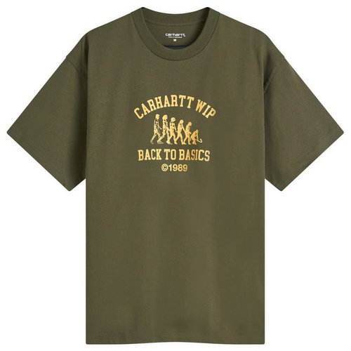 Carhartt WIP Basics T-Shirt - Office Green/Winter Spice - I033989_2JS_XX