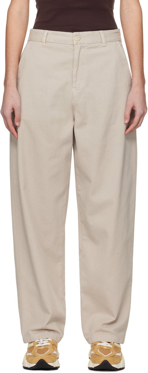 Carhartt WIP Beige Brady Trousers - Fleur De Sel - I033770_2LP_GT