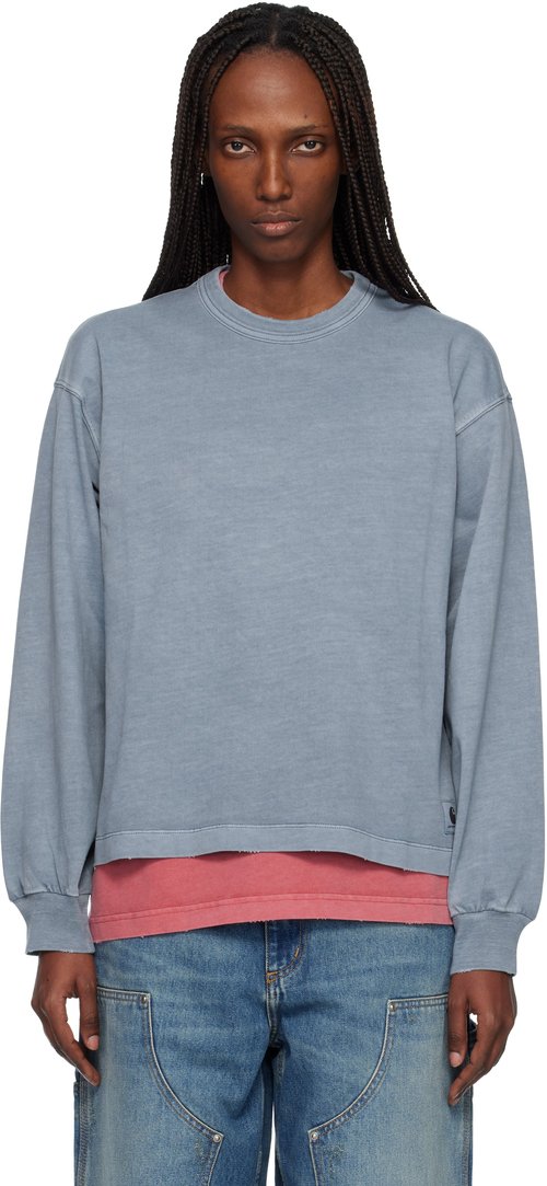 Carhartt WIP Blue Long Sleeve Torion T-shirt - Office Blue - I036043_3GB_B7