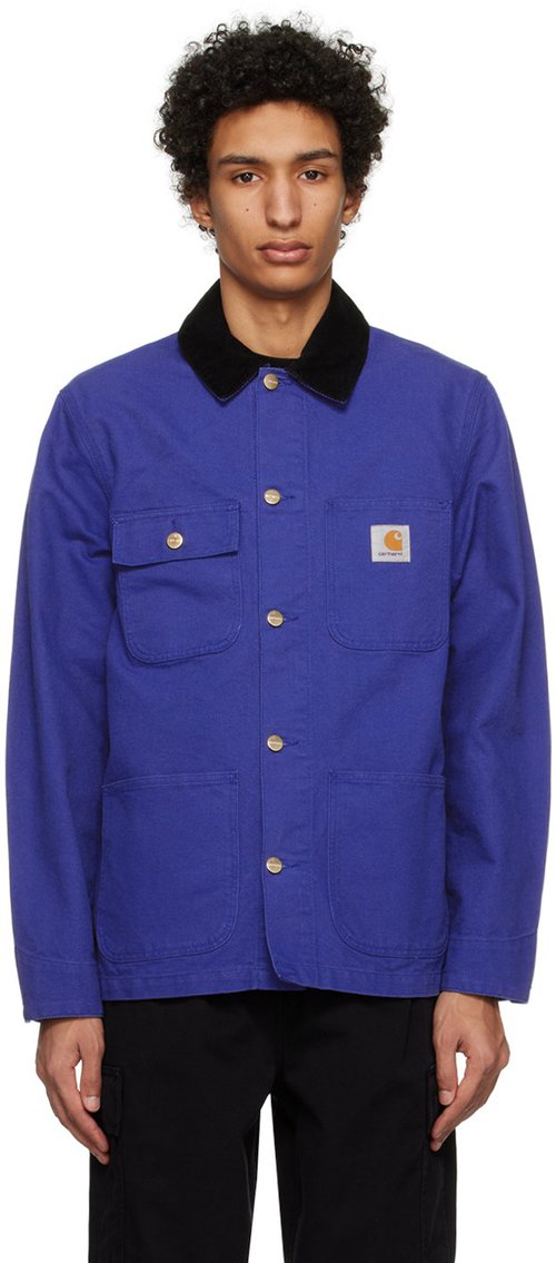 Carhartt WIP Blue Michigan Jacket - Lazurite/Bla - I031519_1F6_02