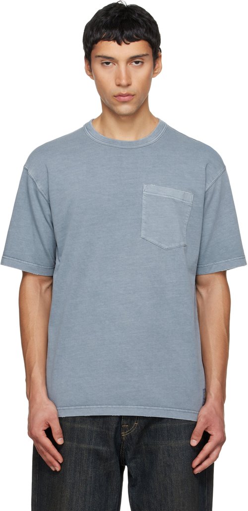 Carhartt WIP Blue S/S Pocket T-shirt - Office Blue - I035957_3GB_B7