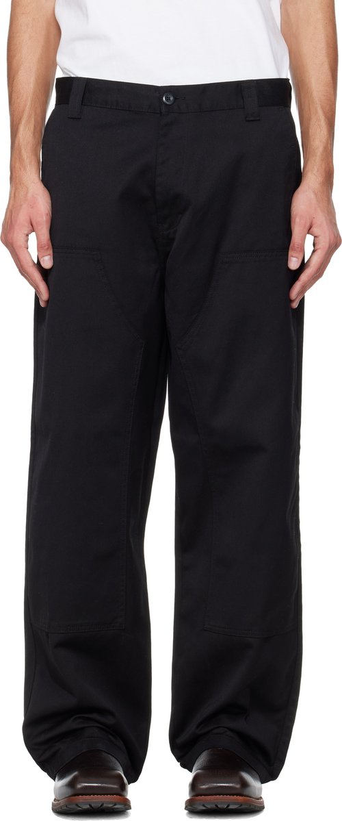 Carhartt WIP Brady Double Knee Chino Trousers - Black - I036093_89_02