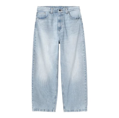 Carhartt WIP Brandon Loose Straight Jeans - Blue Heavy Worn Bleached - I035893_01_WU