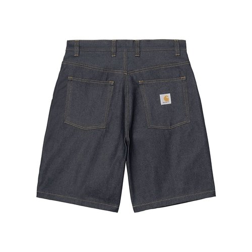 Carhartt WIP Brandon Loose Denim Shorts - Blue Rigid - I037161_01_01