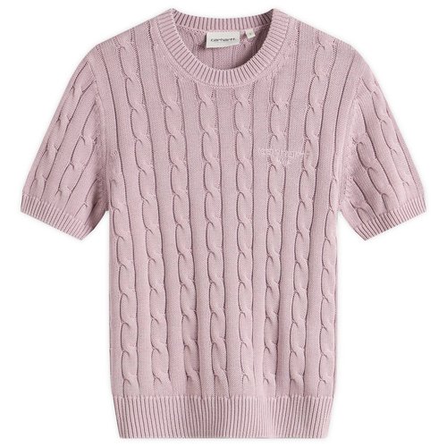 Carhartt WIP Carter Short Sleeve Knit - Pink Fog - I035181_2ZV_GD