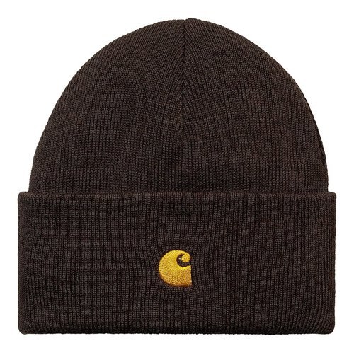 Carhartt WIP Chase Beanie - Dark Umber/Gold - I026222_11H_XX