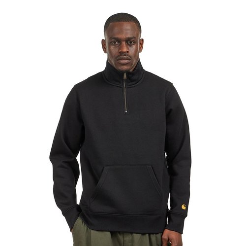 Carhartt WIP Chase Fleece Half Zip Up Sweatshirt 'Black' - I033665_00F ...