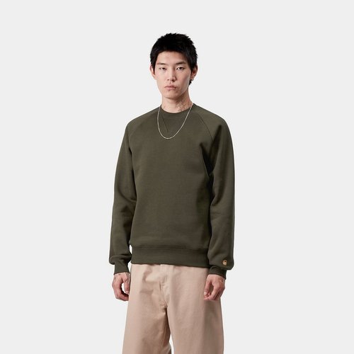 Carhartt WIP Chase Sweatshirt - Olive/Gold - I033660_3CB_XX