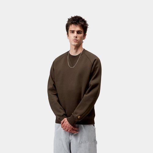 Carhartt WIP Chase Sweat - Tobacco/Gold - I033660_00W_XX
