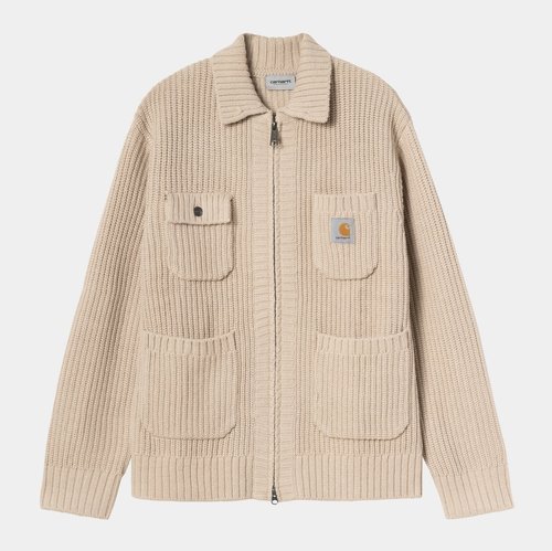 Carhartt WIP Chore Knit Jacket - Fleur De Sel - I035399_2LP_XX