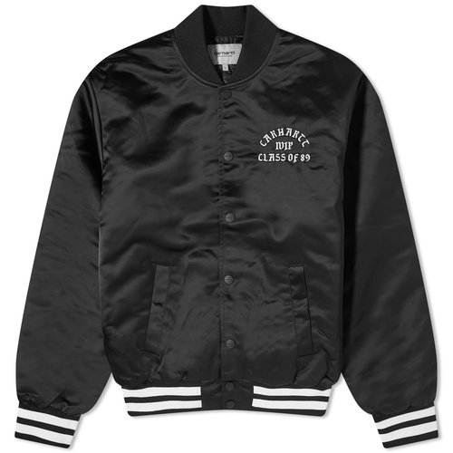 Carhartt WIP Class of '89 Bomber Jacket - Black/White - I032993_0D2_XX