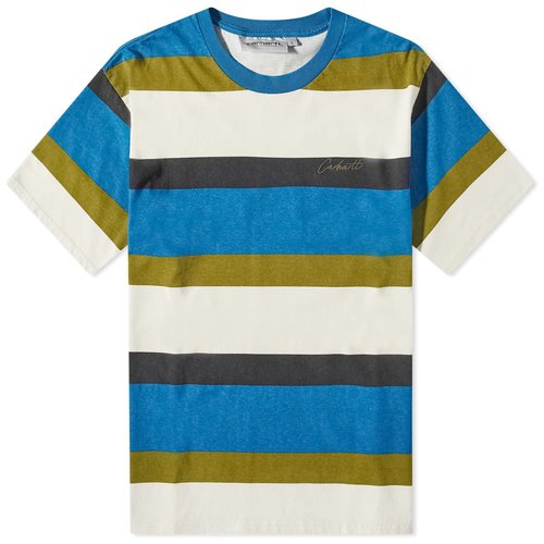Carhartt WIP Crouser Stripe T-Shirt - Amalfi - I031782_1IR_60