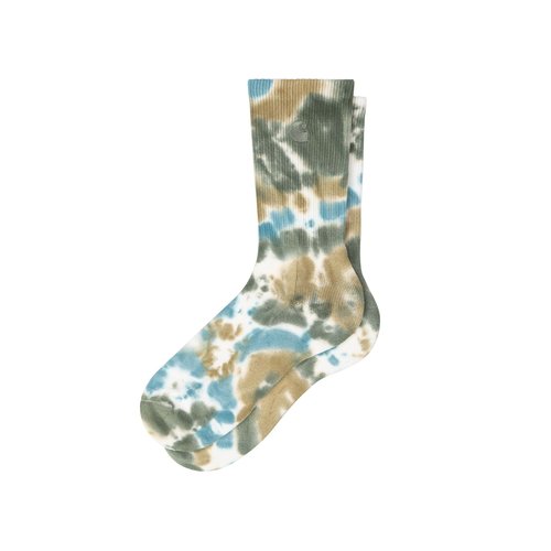 Carhartt WIP Cusco Socks - Leather/Tourmaline/Dollar Green - I036339_3QP_XX