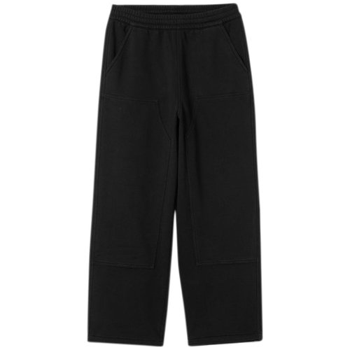 Carhartt WIP Double Knee Sweatpant - Black (Stone Washed) - I035546