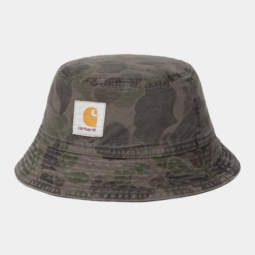 Carhartt WIP Duck Bucket Hat - Camo Duck Green/Porphyry Garment Dyed - I034248_3EL_GD