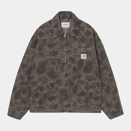 Carhartt WIP Duck Detroit Jacket I034281 3EL GD - Green/Porphyry Camo Duck - I034281_3EL_GD