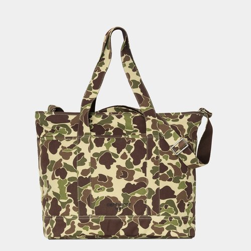 Carhartt WIP Elford Tote Bag Camo Duck, Green - I035351_2EQ_XX