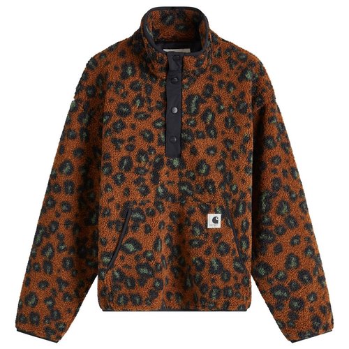 Carhartt WIP Elliot High Neck Liner Jacket - Camo Leo Jacquard/Tamarind/Black - I032241_MU_TI