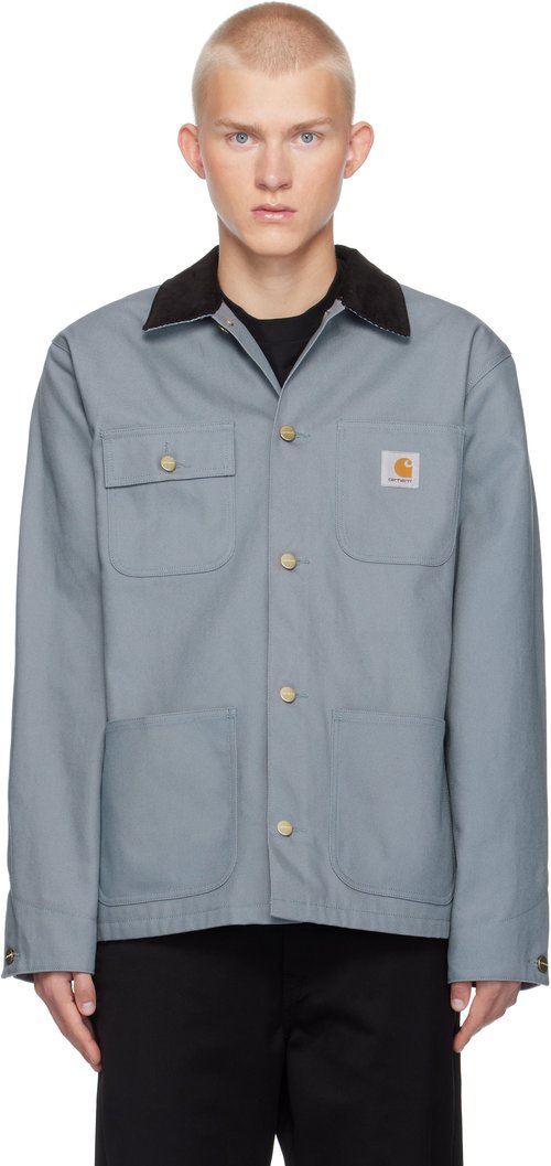 Carhartt WIP Michigan Chore Coat 'Blue Hickory' - I027976_981_02