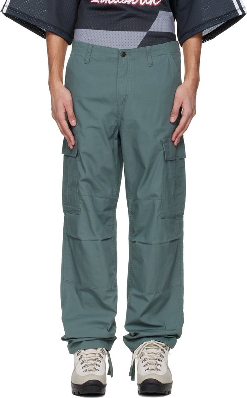 Carhartt WIP Green Regular Cargo Pants - Velvet Green - I032467_3GD_02