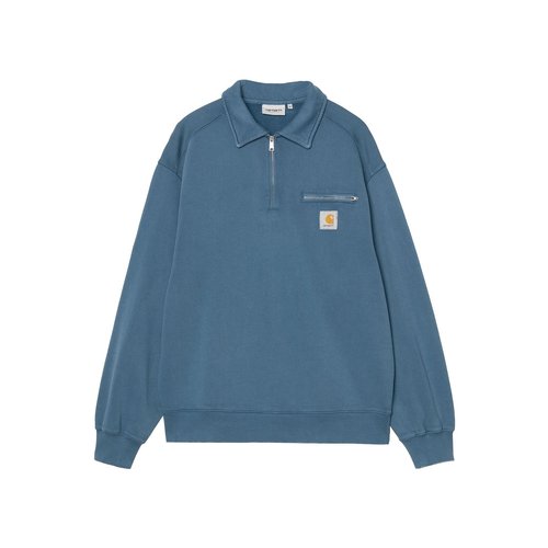 Carhartt WIP Half Zip Detroit Sweat - Blue River Stone Washed - I036350_3IM_06
