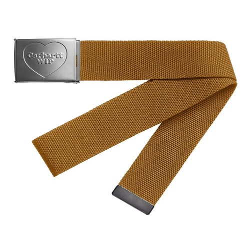 Carhartt WIP Heart Clip Belt - Hamilton Brown/Silver - I034631_3QG_XX