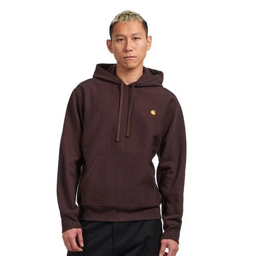 Carhartt WIP Hooded American Script Sweat - Palisander - I028279_33H_XX
