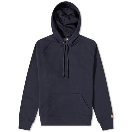 Carhartt WIP Hooded Chase Sweat - Dark Navy/Gold - I026384-00H