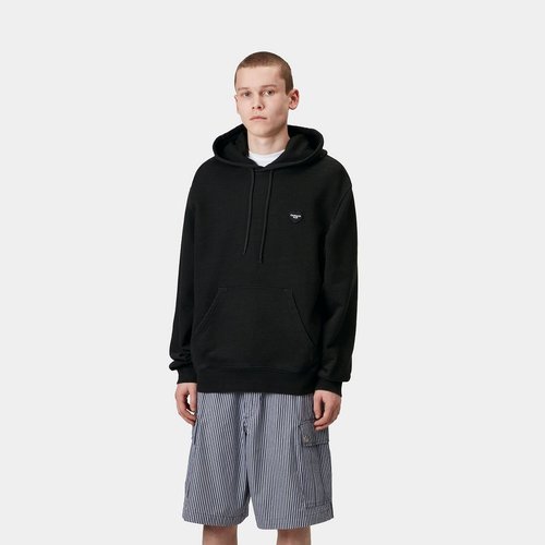 Carhartt WIP Hooded Ingo Sweat - Black Garment Dyed - I034498_89_GD