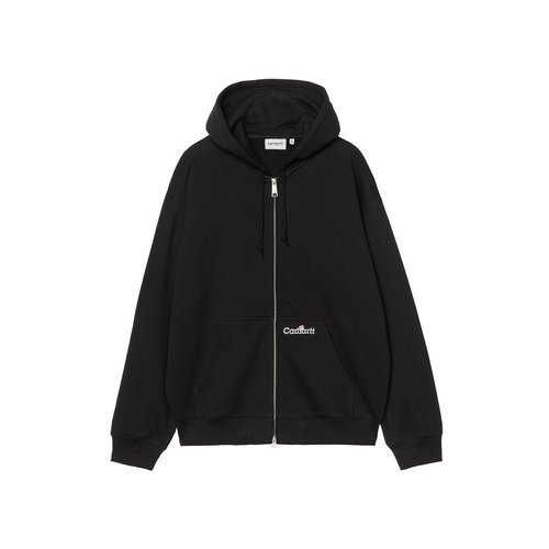 Carhartt WIP Hooded WIP Label Sweat - Black - I036347_89_XX